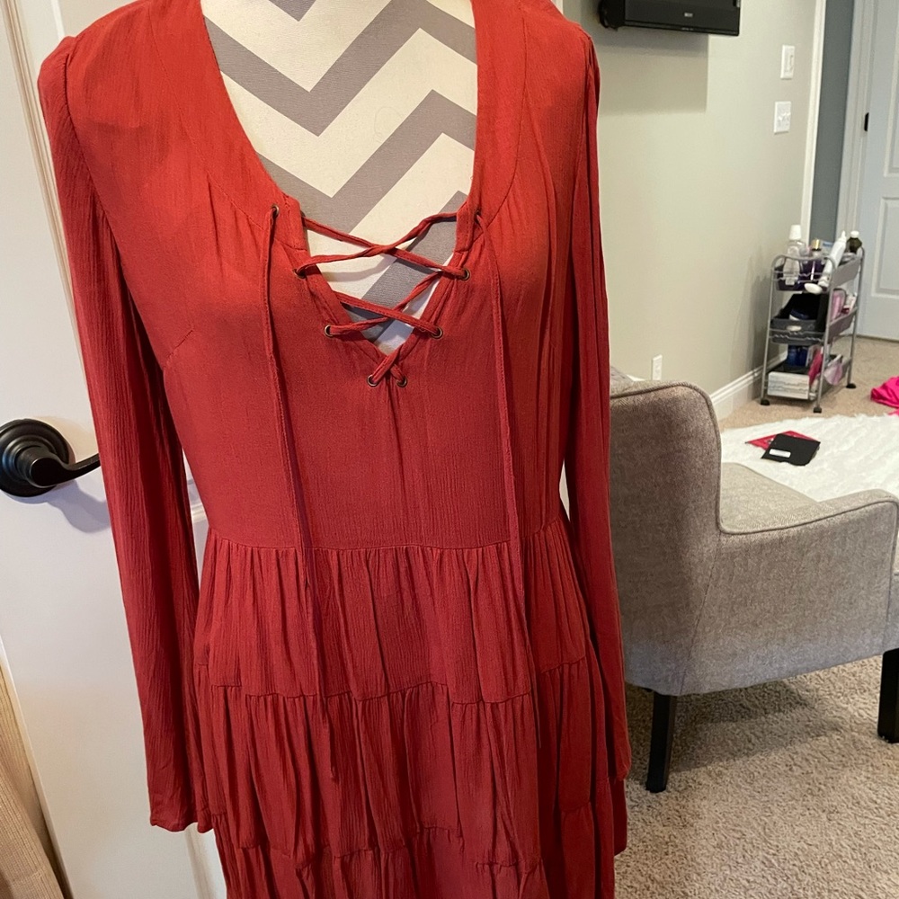 Forever 21 Rust dress/tunic, mini dress perfect for fall/winter